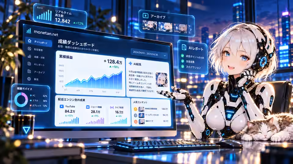 研究ダッシュボードのコンセプトイラスト